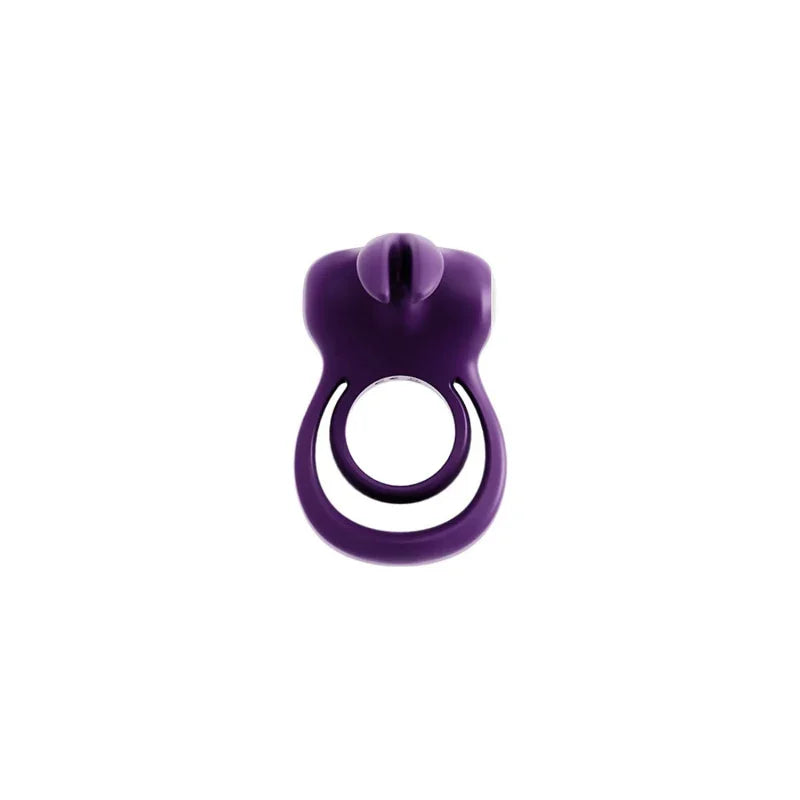Thunder Bunny Rechargeable Dual Ring - Perfectly Purple - MyPleasure