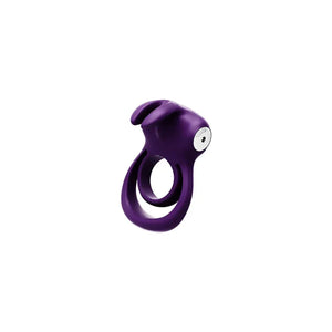 Thunder Bunny Rechargeable Dual Ring - Perfectly Purple - MyPleasure
