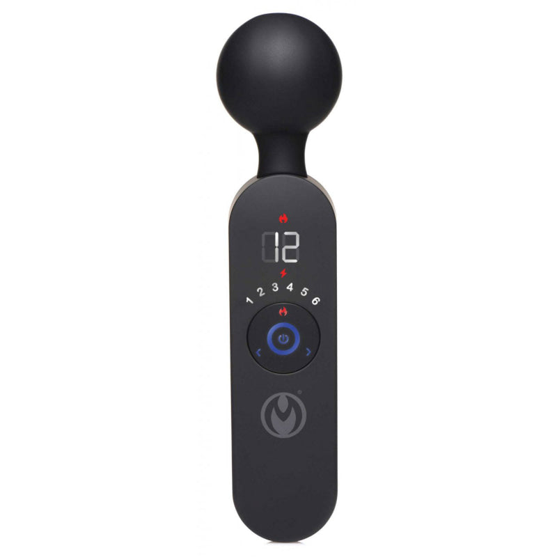 Thunder Wand 72x Silicone Heating Wand Massager - Black