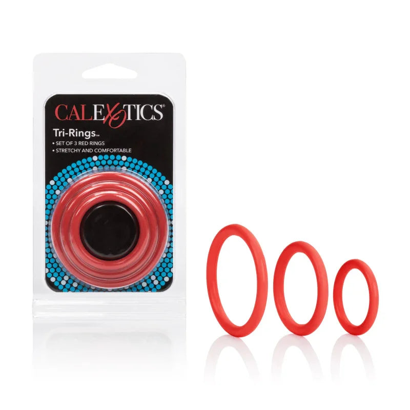 Tri-Rings - Red - MyPleasure