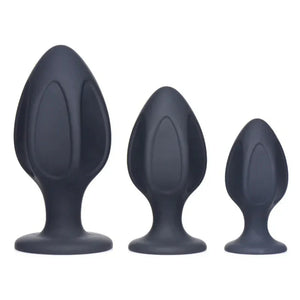 Triple Juicers Silicone Anal Trainer Set - Black - MyPleasure