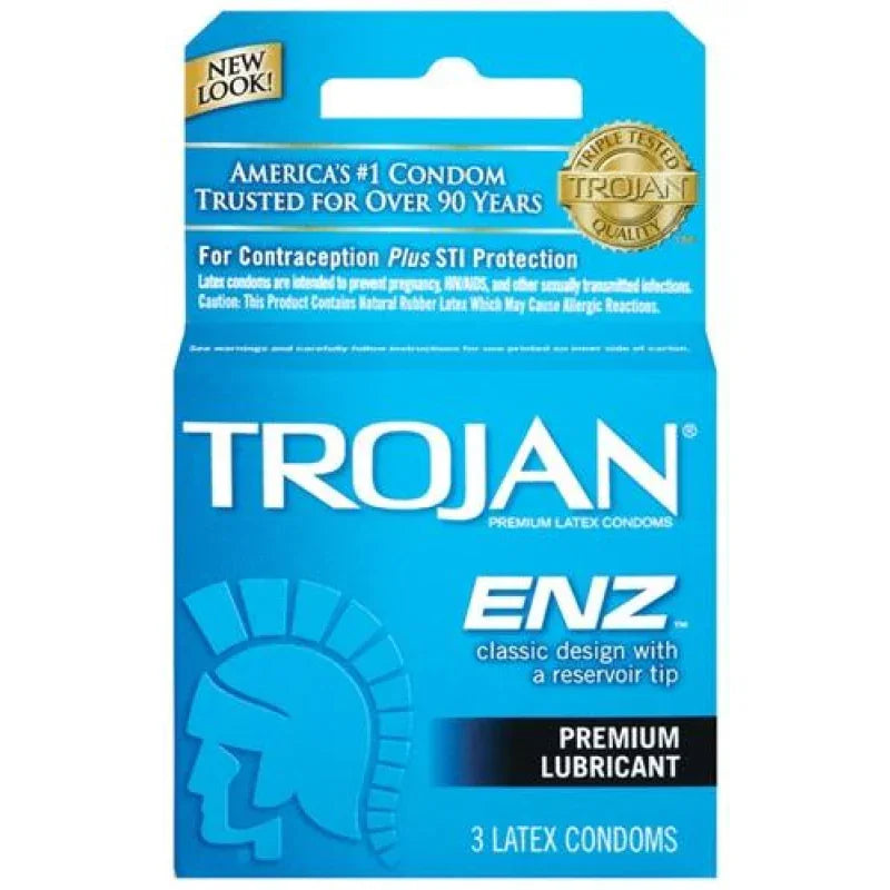 Trojan Enz Lubricated - 3 Pack - MyPleasure