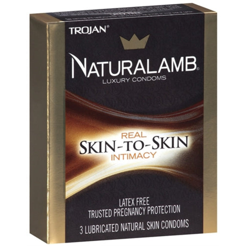 Trojan Naturalamb Luxury Condoms - 3 Pack