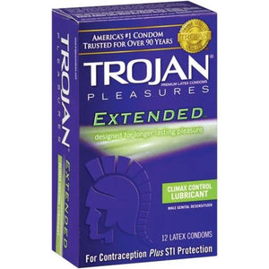 Trojan Pleasures Extended Pleasure - 12 Pack - MyPleasure