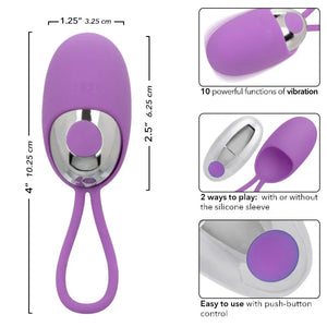 Turbo Buzz Bullet With Removable Silicone Sleeve - Purple - MyPleasure
