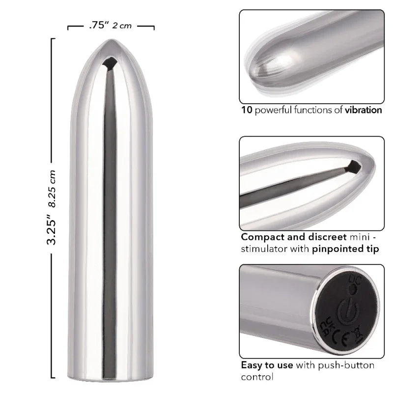 Turbo Buzz Classic Bullet - Silver - MyPleasure