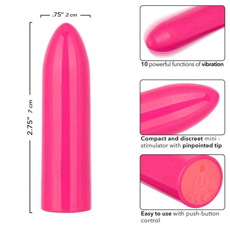 Turbo Buzz Classic Mini Bullet - Pink - MyPleasure