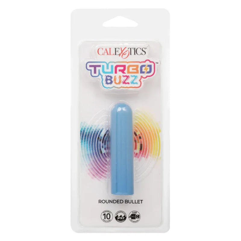 Turbo Buzz Rounded Bullet - Blue - MyPleasure
