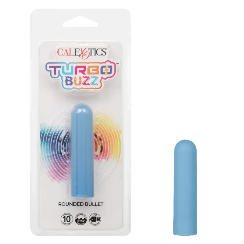 Turbo Buzz Rounded Bullet - Blue - MyPleasure