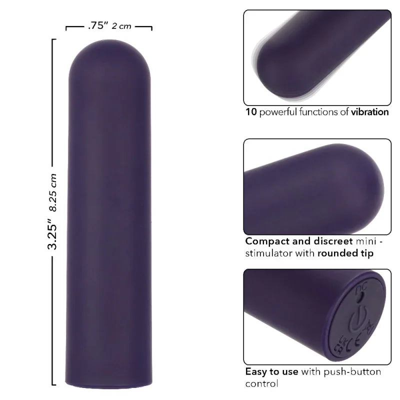 Turbo Buzz Rounded Bullet - Purple - MyPleasure