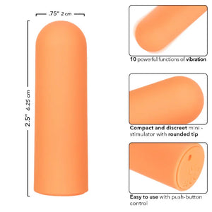 Turbo Buzz Rounded Mini Bullet - Orange - MyPleasure