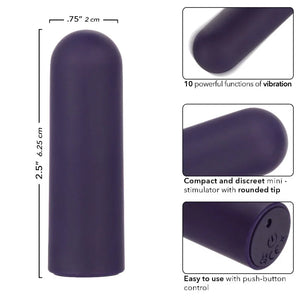 Turbo Buzz Rounded Mini Bullet - Purple - MyPleasure