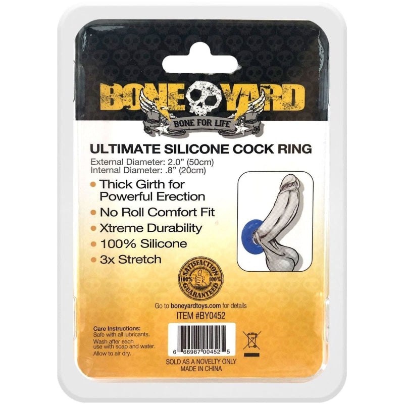 Ultimate Silicone Cock Ring - Blue