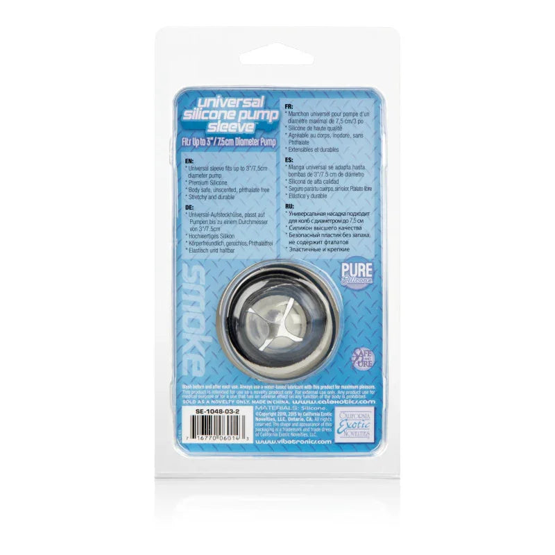 Universal Silicone Pump Sleeve - Smoke - MyPleasure