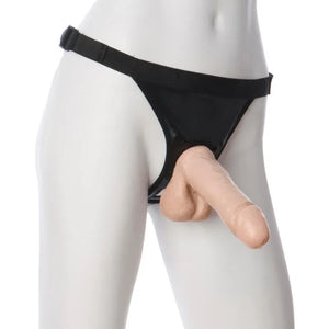 Vac-U-Lock 6 Inch Realistic Cock - White - MyPleasure