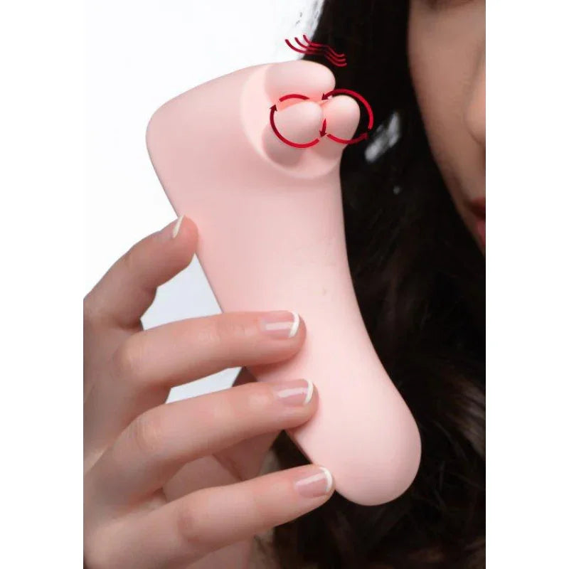 Vibrassage Fondle Vibrating Clit Massager - Pink - MyPleasure