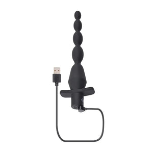Vibrating Butt Beads - Black - MyPleasure