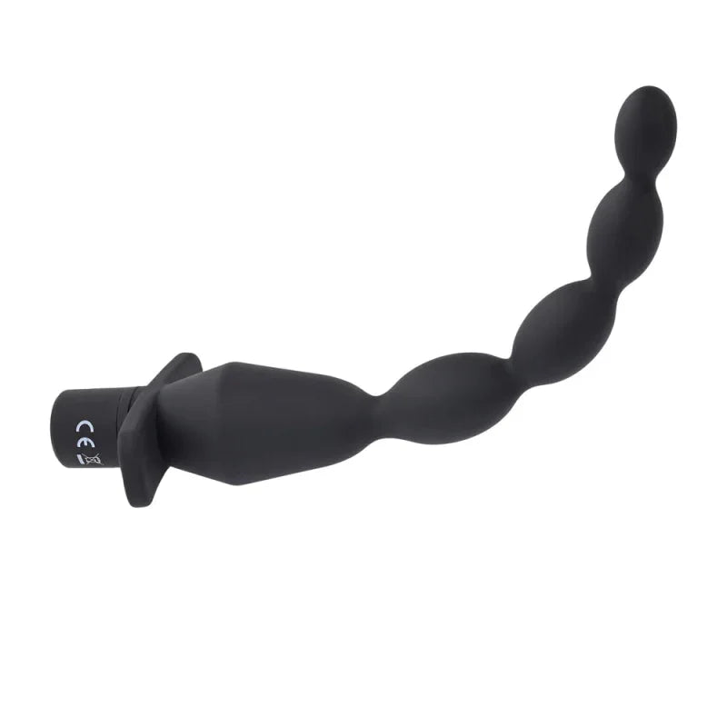 Vibrating Butt Beads - Black - MyPleasure