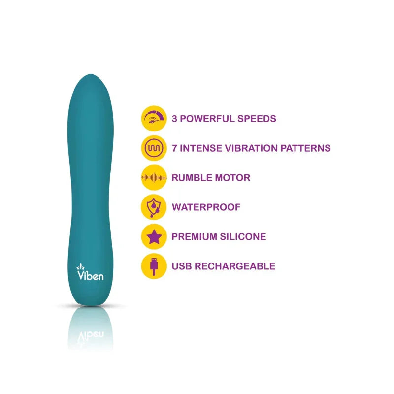 Vivacious - Intense 10-Fuction Bullet - Ocean - MyPleasure