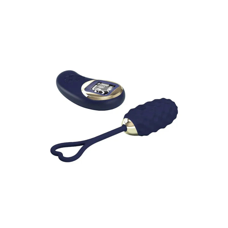 Vivian Remote Control Vibrating Egg - Blue - MyPleasure