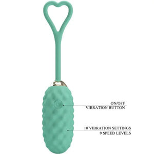 Vivian Remote Control Vibrating Egg - Turquoise - MyPleasure