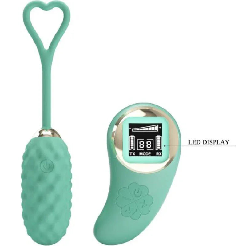 Vivian Remote Control Vibrating Egg - Turquoise - MyPleasure