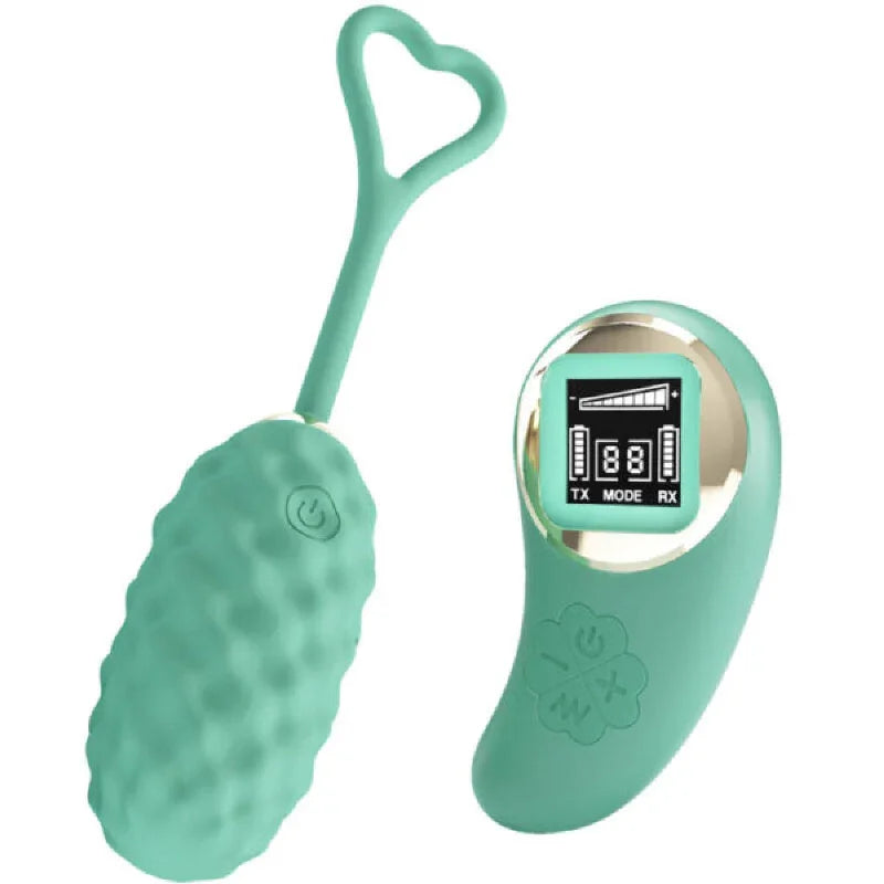 Vivian Remote Control Vibrating Egg - Turquoise MyPleasure Vivian Remote Control Vibrating Egg - Turquoise MyPleasure