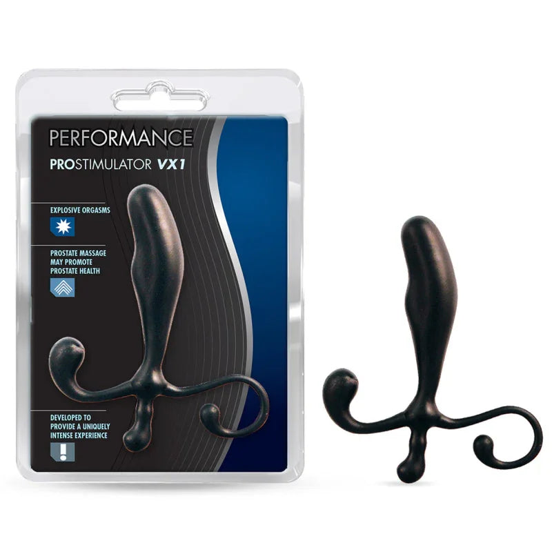Vx1 Prostimulator Prostate Massager - Black - MyPleasure