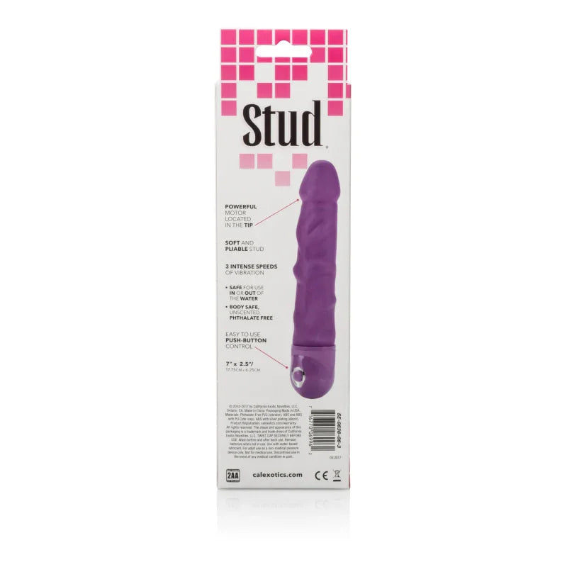 Waterproof Power Stud Rod Dong - Purple - MyPleasure