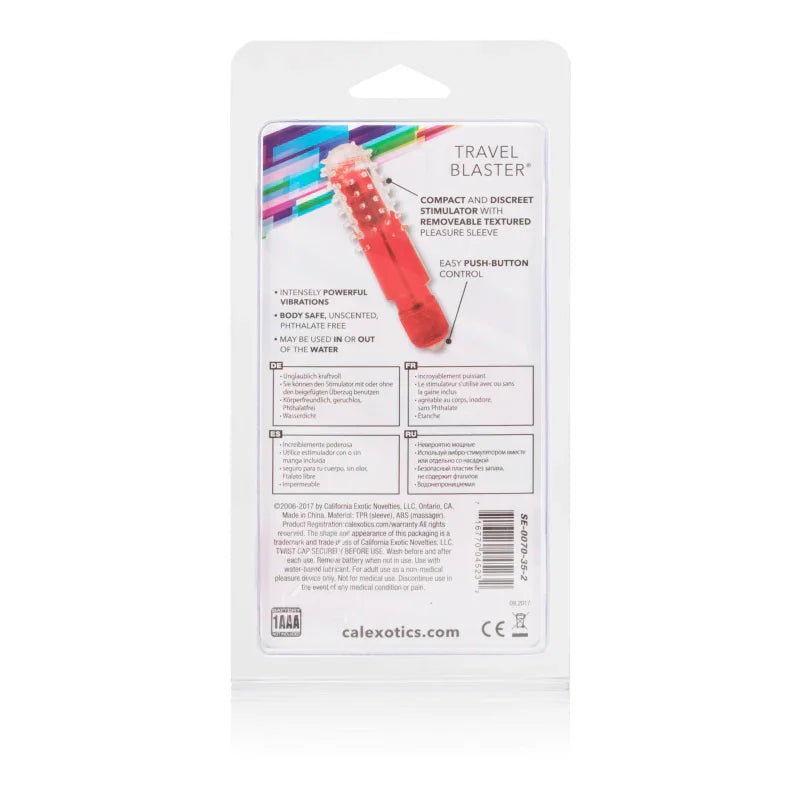 Waterproof Travel Baster - Red - MyPleasure