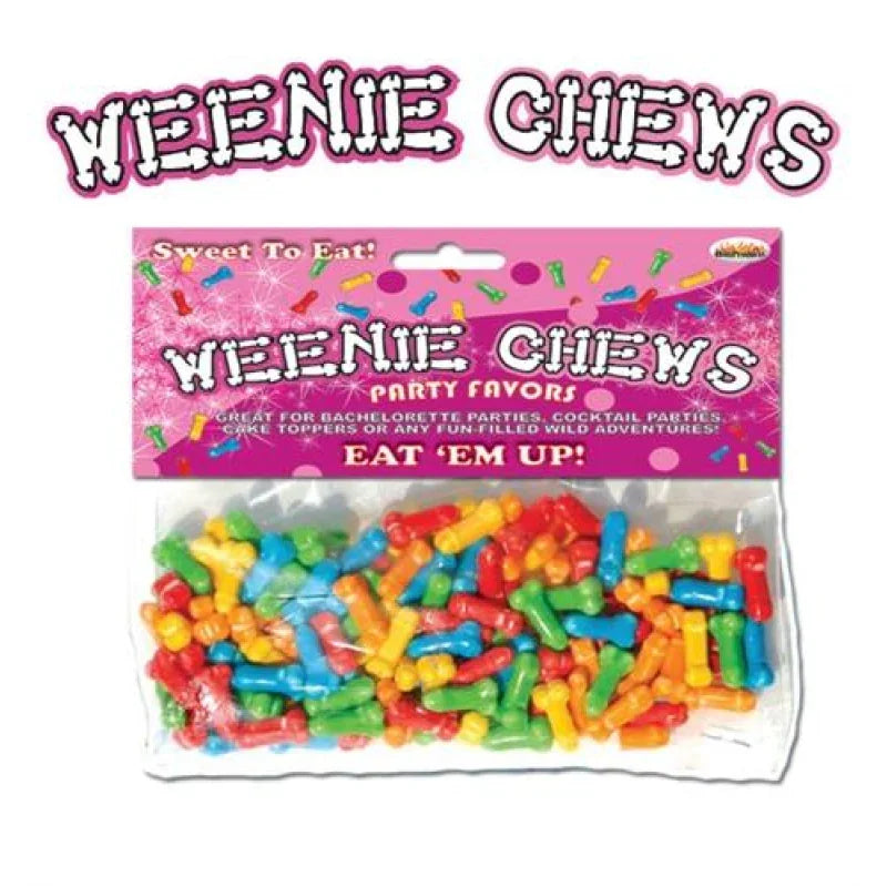 Weenie Chews Multi Flavor Assorted Penis Shaped Candy - 125 Piece Bag - MyPleasure