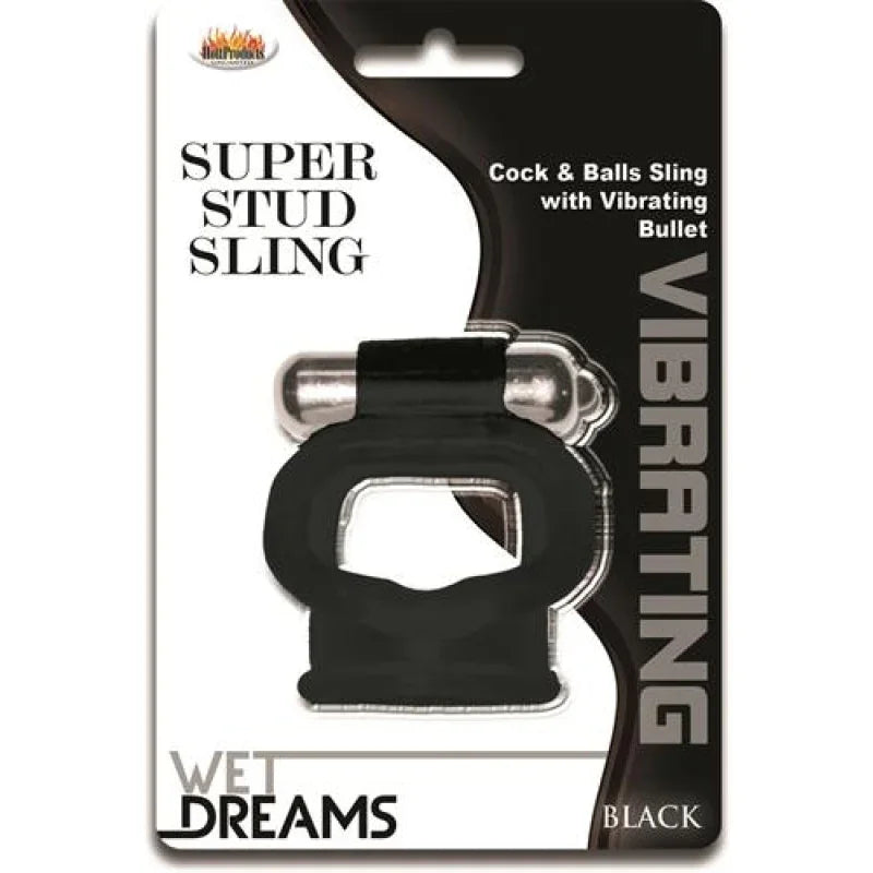 Wet Dreams Super Stud Sling - Black - MyPleasure