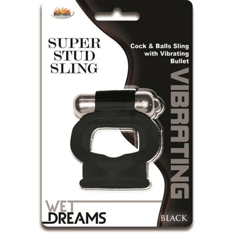 Wet Dreams Super Stud Sling - Black