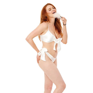 White Wrist Feather Tickler - MyPleasure