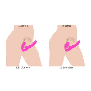 World's 1st Remote Control Inflatable Ergo-Fit Strapless Strap-On - MyPleasure