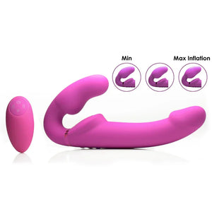 World's 1st Remote Control Inflatable Ergo-Fit Strapless Strap-On - MyPleasure