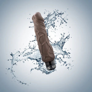 X5 Hard on Vibrating 9 Inch Dildo - Brown - MyPleasure