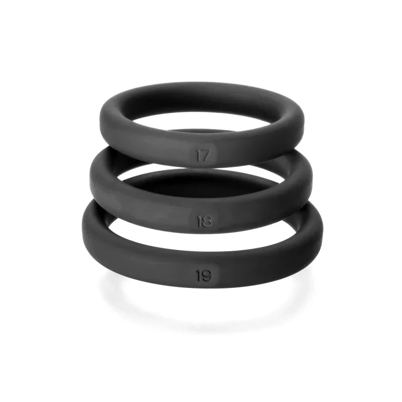 Xact- Fit 3 Premium Silicone Rings - #17, #18, #19 - MyPleasure