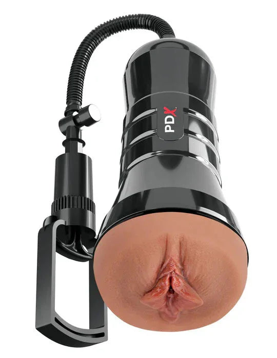 Pdx Extreme Wet Pussies Super Sucker XXL Stroker - Brown