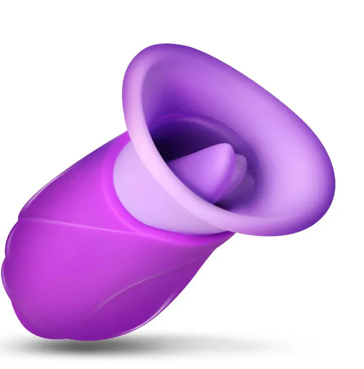 Licking Violet Sucking and Licking Vibrator - Purple | MyPleasure Licking Violet Sucking and Licking Vibrator - Purple | MyPleasure