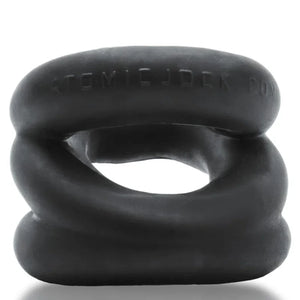 Z-Balls Zig-Zag Cockring Ballstretcher - Black - MyPleasure