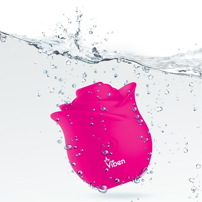 Zen Rose - Hot Pink - Handheld Rose Clitoral and Nipple Stimulator - Clit Stimulators