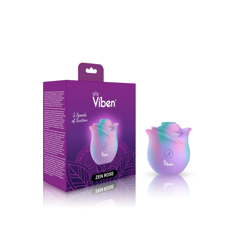 Zen Rose - Unicorn - Handheld Rose Clitoral and Nipple Stimulator - Clit Stimulators