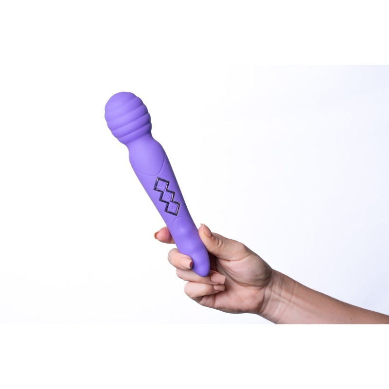 Zoe Twisty Dual Vibrating Pleasure Wand - Purple