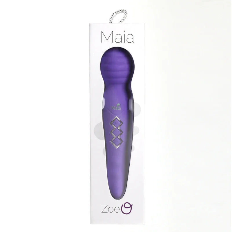 Zoe Twisty Dual Vibrating Pleasure Wand - Purple - MyPleasure