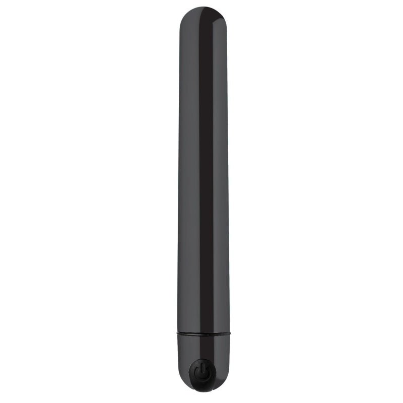 10x Slim Metallic Bullet - Black - Vibrators