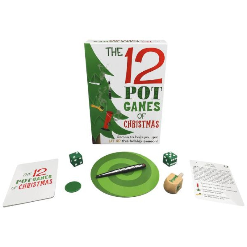 12 Pot Games of Christmas - Festive and Fun Party Game Set, Perfect for Holiday Gatherings and Joyful Entertainment