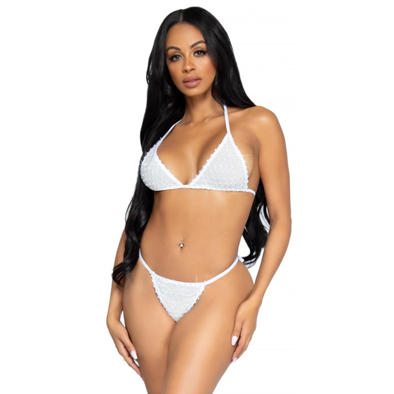 2 Pc Tempest Bikini Set - White- One Size - Lingerie & Sexy Apparel