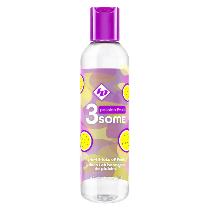 3some 3-in-1 Lubricant - Passion Fruit - 4 Fl. Oz. - MyPleasure
