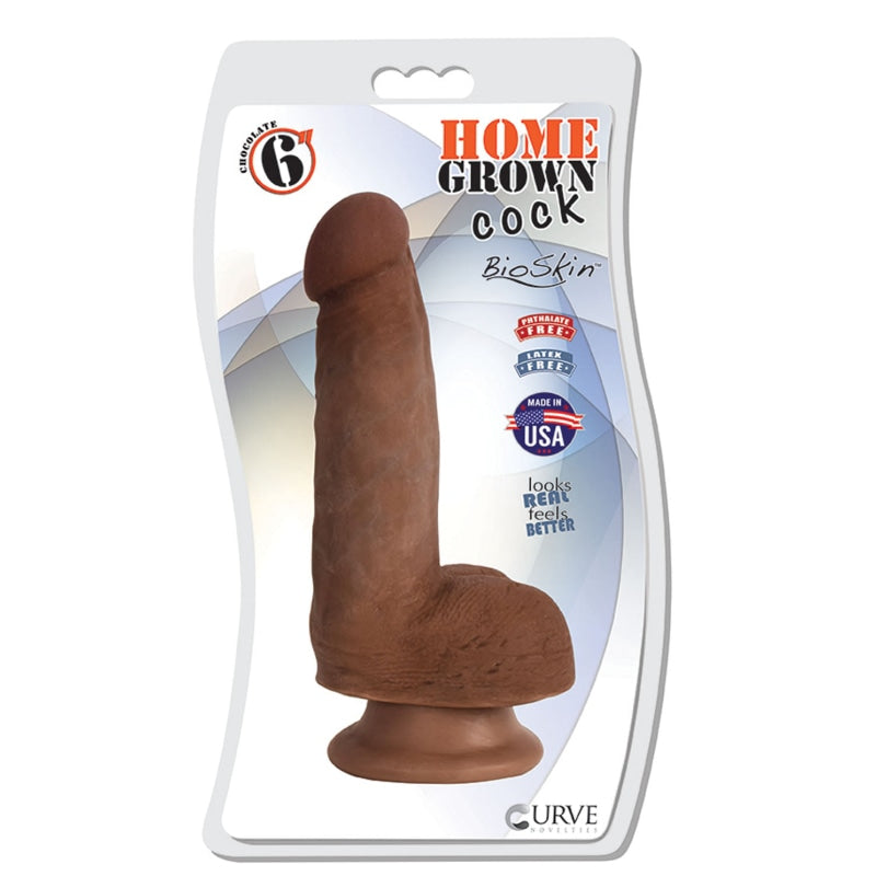 6" Home Grown Cock - Chocolate